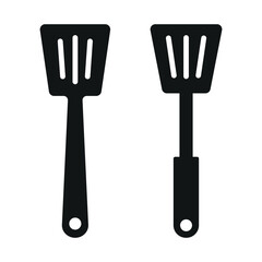 Slotted spoon icon vector design template