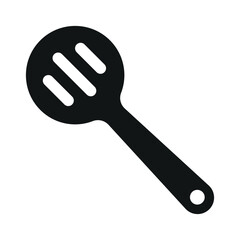 Slotted spoon icon vector design template