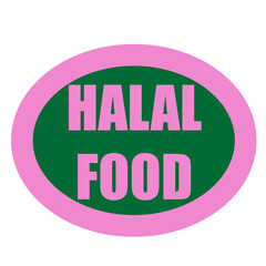 Clean and elegant “Halal Food” text design in green and gold tones, symbolizing purity, trust, and quality. The minimal typography style is suitable for food packaging, restaurant branding, menus