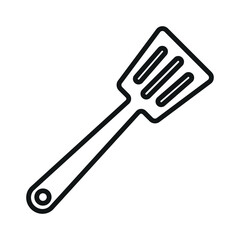 Slotted spoon icon vector design template