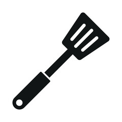 Slotted spoon icon vector design template