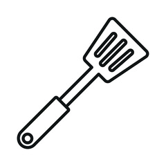 Slotted spoon icon vector design template
