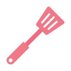 Slotted spoon icon vector design template
