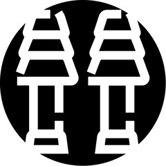 Electrical insulators generating and transmitting high voltage power