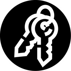 Keys icon representing home access and security