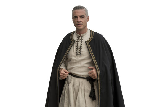 Mature Man in Traditional Arab Dress