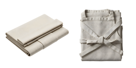 White and black leather jacket and bags on white background