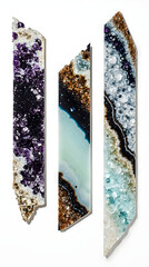 Vertical composition of three minerals