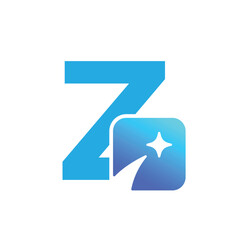 Letter Z logo, Z logo, AI logo set, modern and minimal design, tech-inspired, colorful icons and symbols, suitable for artificial intelligence, innovation, branding, startups, and digital identity.