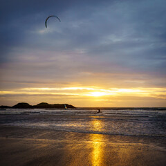 A beautiful sunset on rhosneigr beach Anglesey