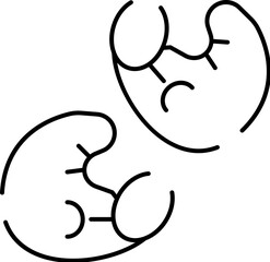 Boxing gloves facing each other, fighting or competing