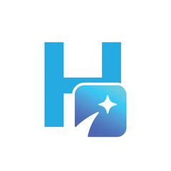 Letter H logo, H logo, AI logo set, modern and minimal design, tech-inspired, colorful icons and symbols, suitable for artificial intelligence, innovation, branding, startups, and digital identity.