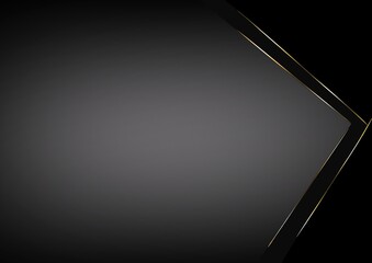 Elegant black and gold geometric background b