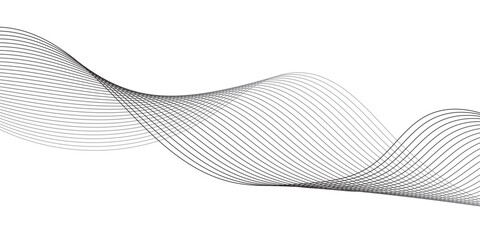 Trendy geometric background of smooth wave blend lines. Vector illustration for banners, posters, covers. Abstract modern design, Abstract background vector.