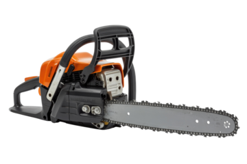 Orange and Black Chainsaw