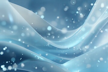 Abstract winter holiday background with soft icy gradients and flowing geometric shapes.