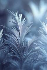 Macro frosted pattern, icy metallic crystalline texture.