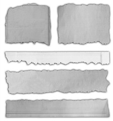 Torn pieces of paper