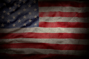Grunge American flag