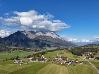 der Grimming, gesehen aus Mitterberg, Ennstal