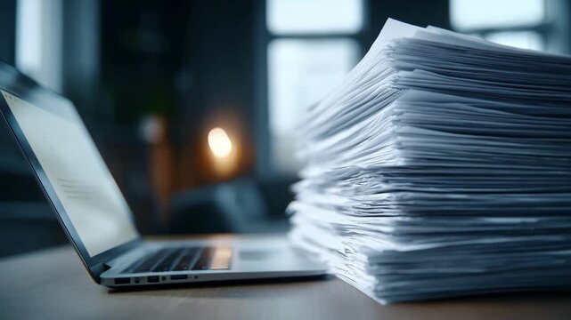 Focused view of legal documents and a laptop detailing the structure of irrevocable asset protection trusts in a quiet study.