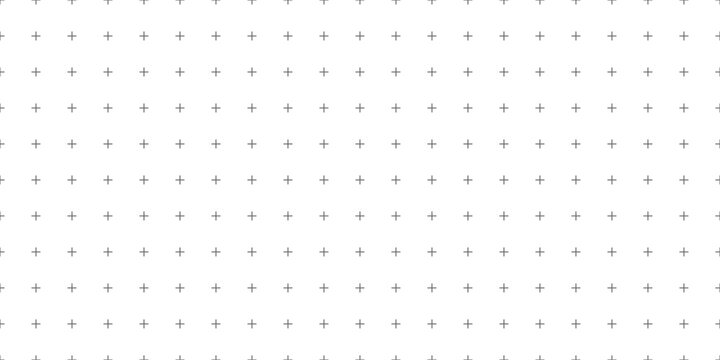 Seamless vector crosshair grid pattern background repeating geometric technical blueprint texture