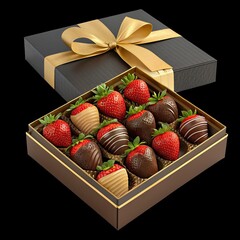 chocolate candy in a box