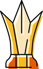 Crown power symbol representing success and leadership