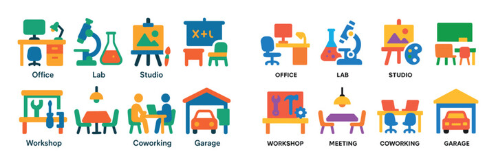 Colorful Workspace Icons