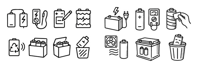 Battery Safety Icons