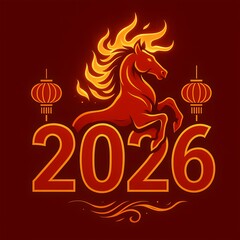 Stunning fiery horse design celebrates Chinese New Year 2026