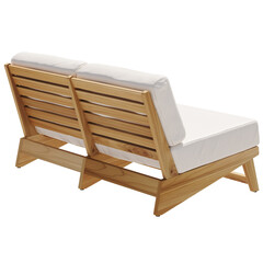 Outdoor Modern Sofa With Two Pillows