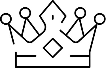 Crown symbol representing royalty leadership power authority success