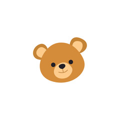 teddy bear toy gift cute soft plushie emoji symbol sign icon vector illustration isolated flat