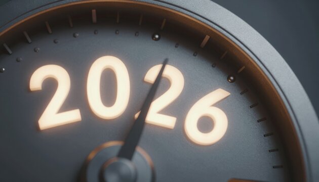 Countdown the Future Illuminated Clock with Year Highlight