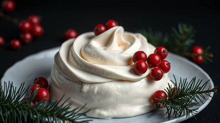 Creamy Holiday Dip with Festive Cookies and Decorations