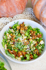 Brussel Sprout Kale Pomegranate Salad