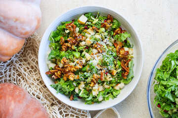 Brussel Sprout Kale Pomegranate Salad