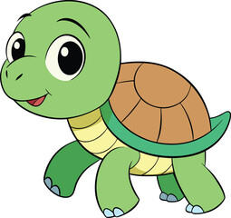 Artistic illustration of a turtle in vibrant colors