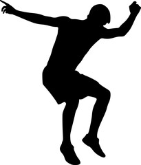 Design of jumping man draw