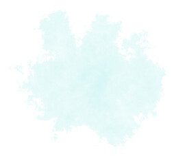 Abstract watercolor paint shape.