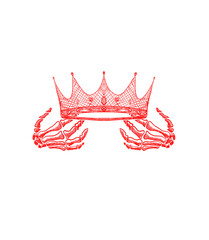 Power Never Dies Skeleton Crown Artwork