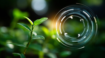 Circular economy supports sustainable development visualization waste reduction concept reuse promotion system efficiency boost strategy innovation drive display