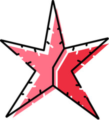 Shining star symbol illustration representing success and achievement