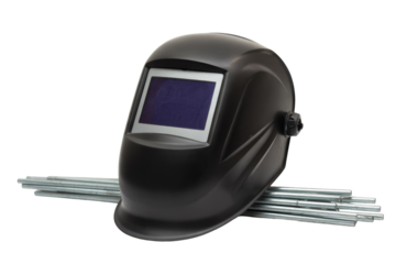 Welding Helmet and Rods