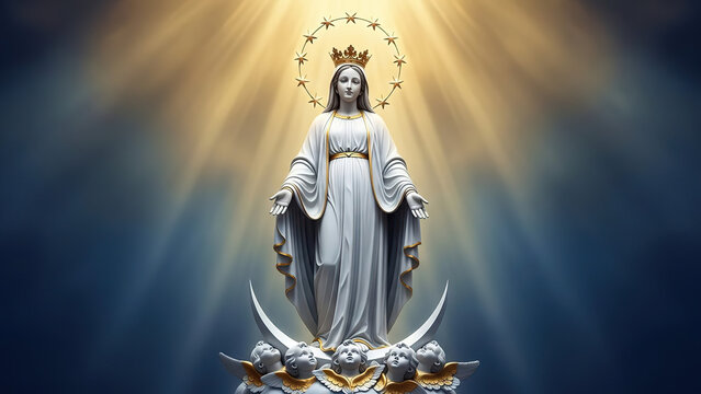 Ancient golden Buddhist sculpture of a god decorating a Thai temple in Asia - Powered by Adobe