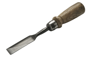 Obraz premium Wood Chisel Isolated on Black