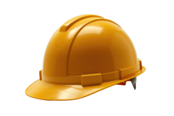 Yellow Hard Hat on Isolated Background