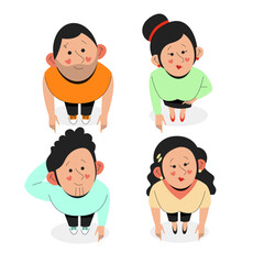 Organic flat Stages of a baby boy 2