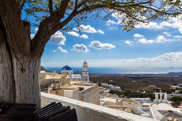 5 - Veduta paesaggistica dal villaggio di Pyrgos Callistis a Santorini